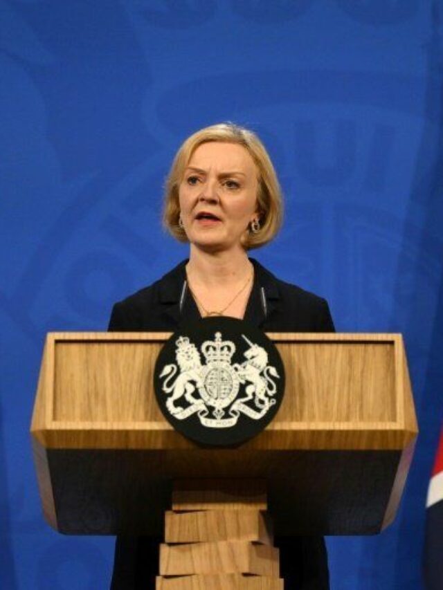 UK Prime Minister Liz Truss announces resignation